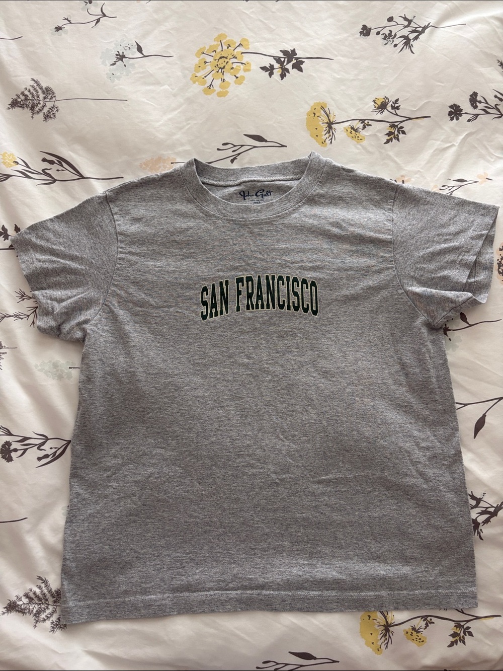 Brandy Melville Gray 'San Francisco' Graphic Tee